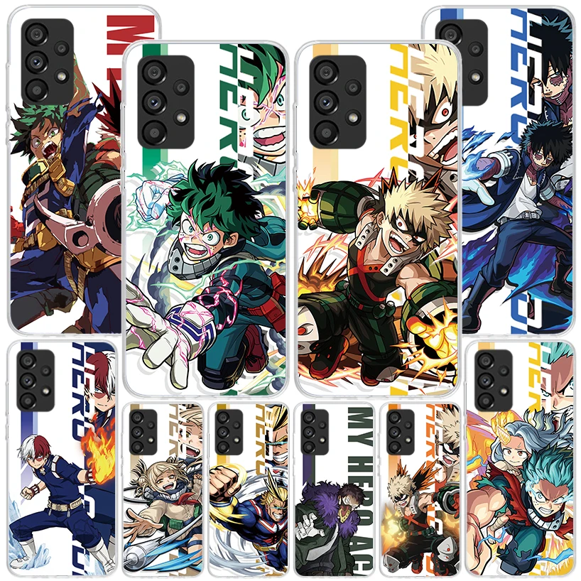 My Hero Art Phone Case pre Samsung Galaxy A15 A14 A13 A12 A55 A54 A53 A52 A35 A34 A33 A32 A25 A24 A23 A22 A22 A05S A04S A03S