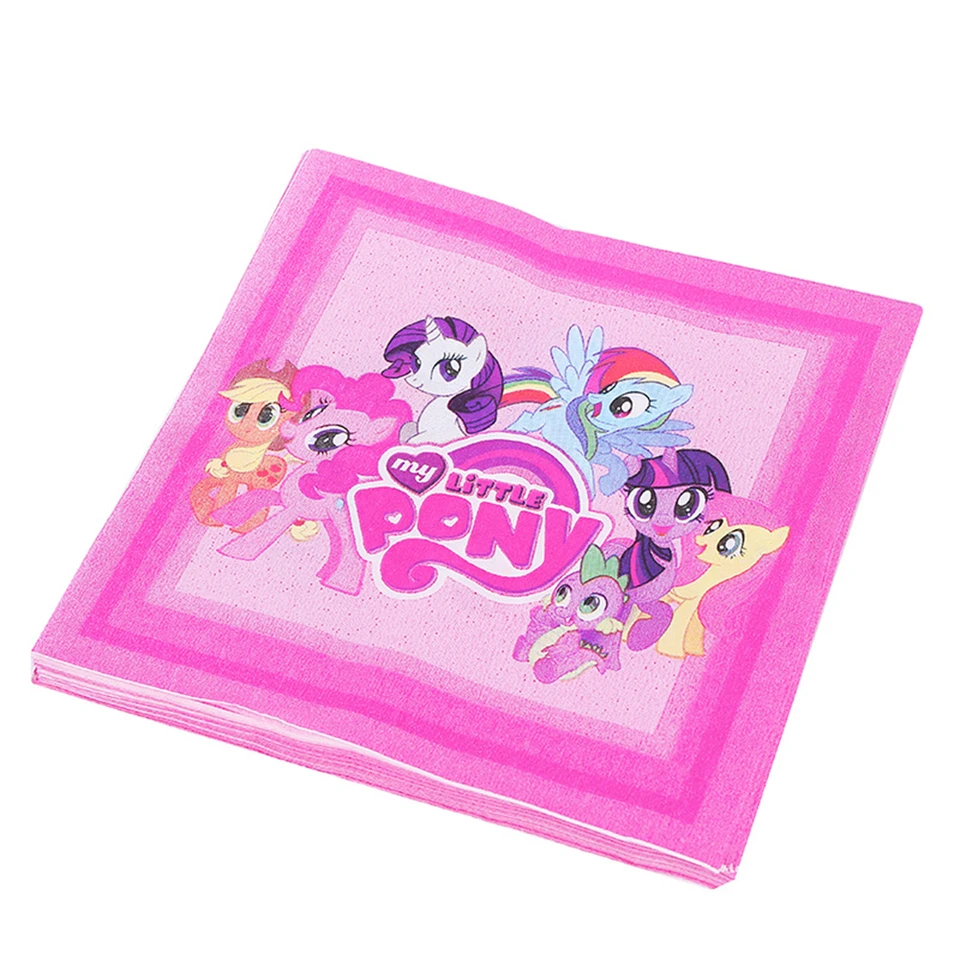 My Little Pony Téma 20ks/veľa bábätiek pre deti Barlamentné oslavy k narodeninám jednorazový riadový riad