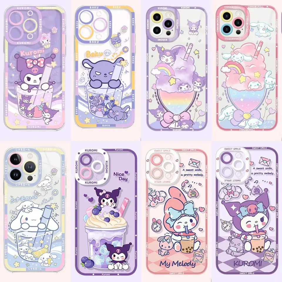 My Melody Kuromi Cinnamoroll Case pre Oppo A60 A5S A3S A52 A92 A53 2020 A18 A36 A15 A16 A17 A74 A54 A98 A58 A58 A78 A79 A57 2022