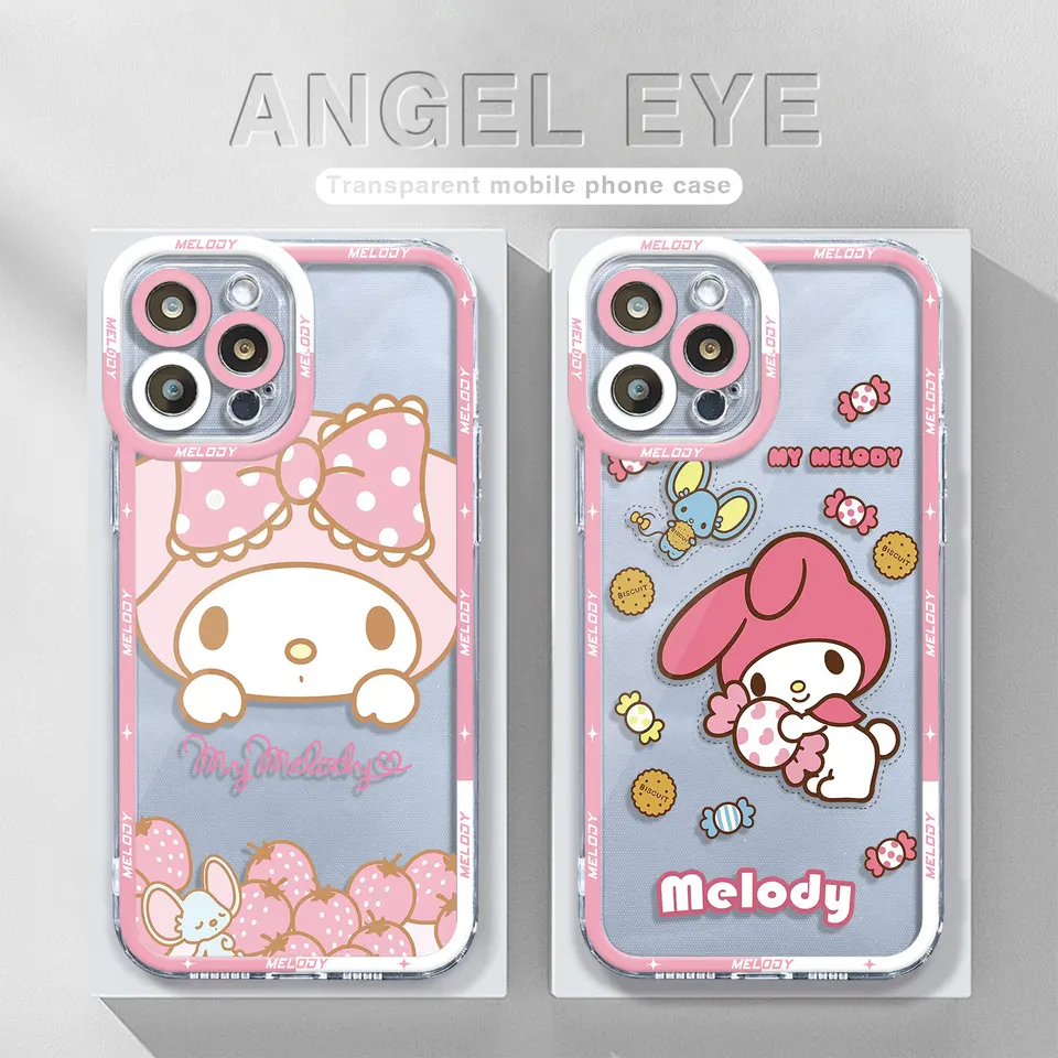 My Melody Pink puzdro pre iPhone 15 14 Pro Max 13 12 11 xr xs x 8 7 6 6s plus SE 2020 Clear Soft Fundas