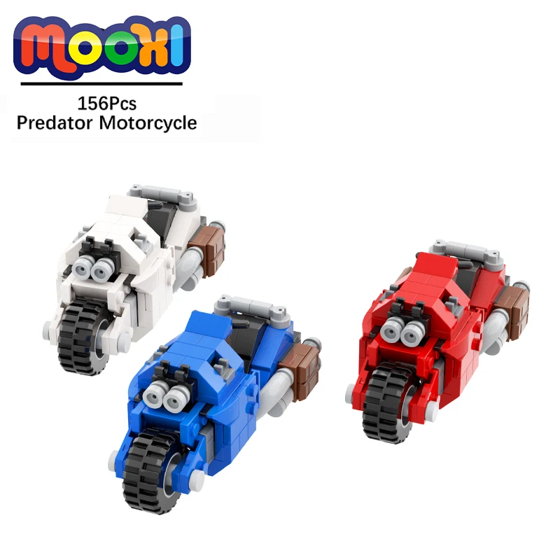 MY601 MOC Combat Bike Brick Sci-Fi Motocyklová tehla kompatibilná akčná figúrka budov Blokovanie hračiek pre deti darčeky DIY