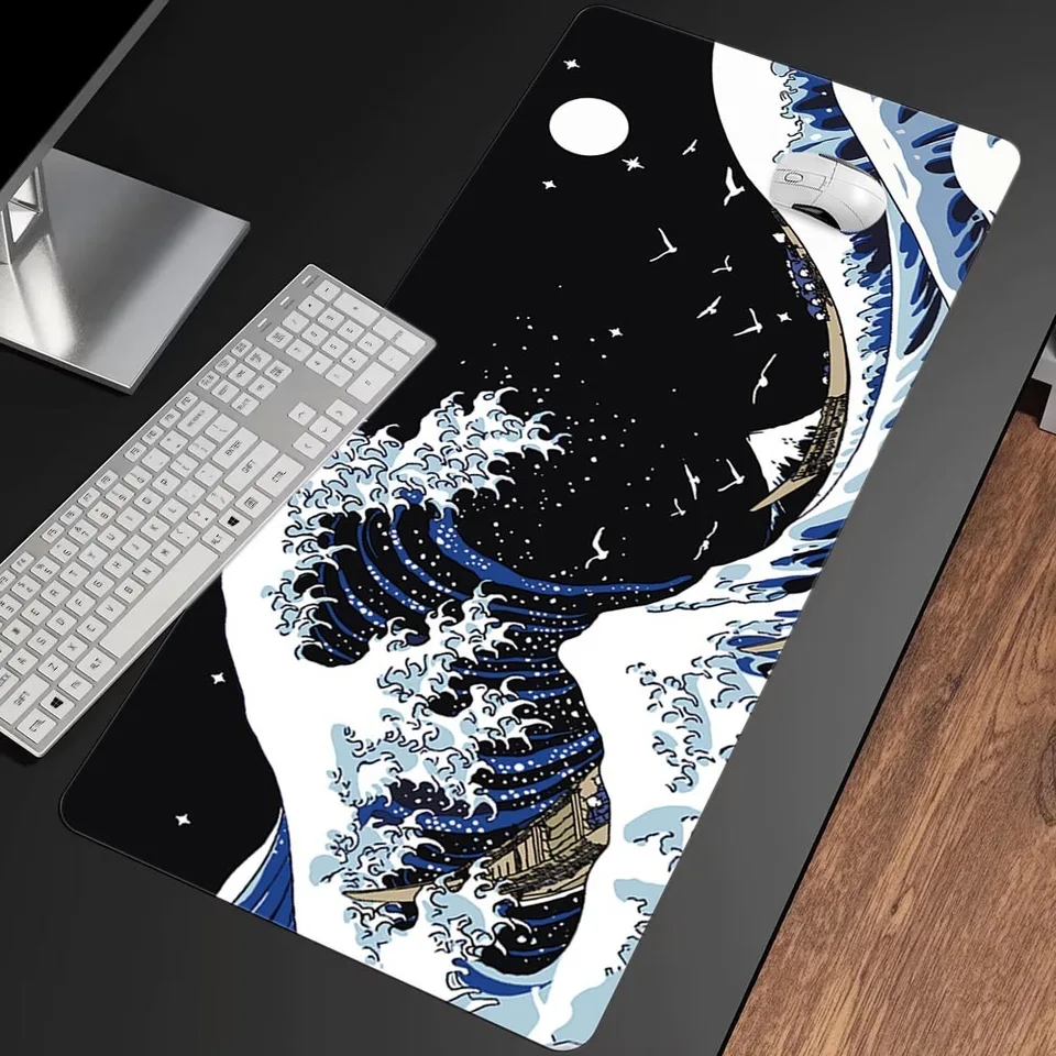Myš Pad Gamer Black Great Wave XL Veľký HD Home MousePad XXL Mechanical Keyboard Pad Offici