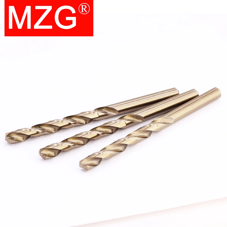 MZG 1,0 - 13,0 mm Cobalt potiahnutá rovná stopka Štandardná dĺžka HSS M35 Vysokorýchlostné oceľové vrtáky Sada CNC Cutter vŕtania CNC