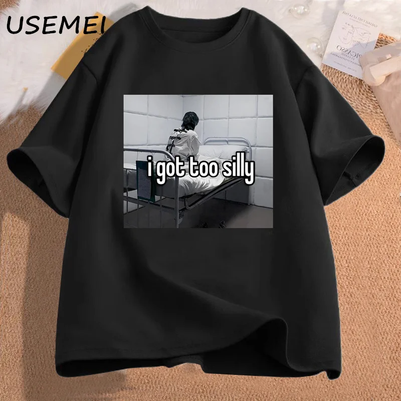 Mám príliš hlúpe tričko Ženy Men vtipné tričká WeirdCore Ofenzívne duševné zdravie sarkastické meme tričko Streetwear oblečenie