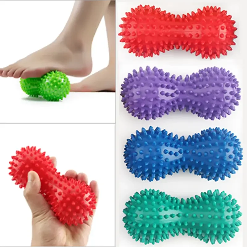 Mäkká špičatá masáž arašidové gule masážne valcová guľa Deep tkanivový masáž Nástroj na masáž svalového reliéfu Myofascial uvoľňovanie myofasciálne