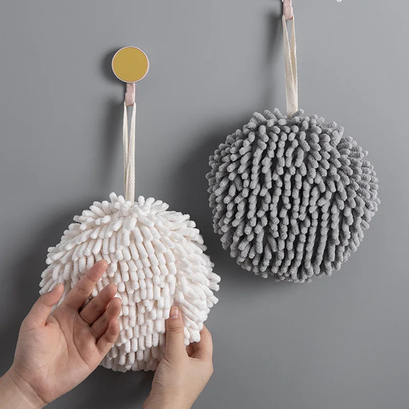 Mäkké chenille ruky s uterákom Super absorbujúce zavesené obrúsky handrička plyšová špongia mikrovlákna