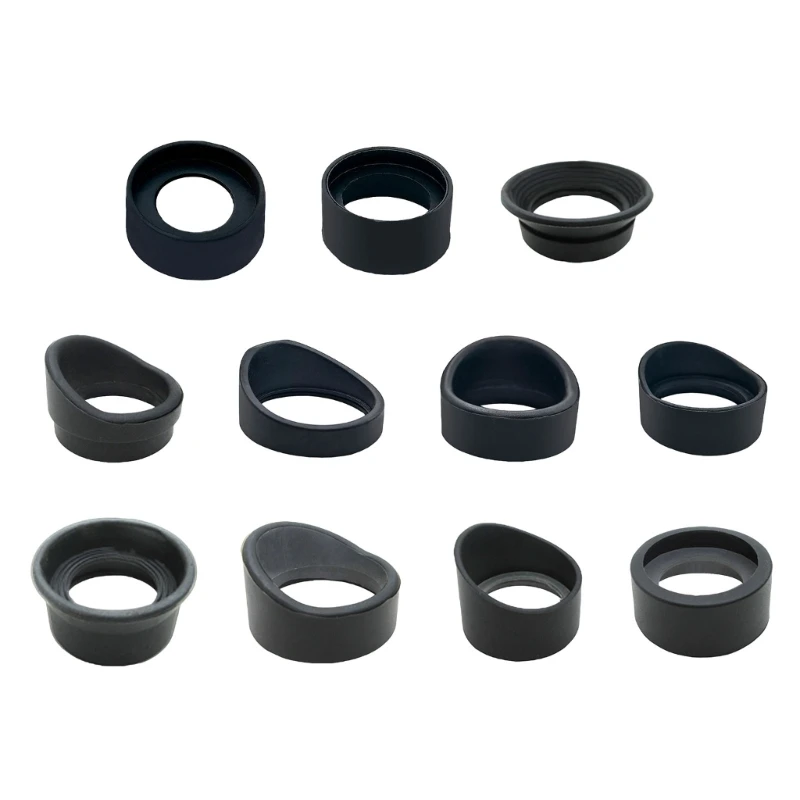 Mäkké gumové okuliare Eyecie Eye Shield 28 mm-37 mm strážne poháriky pre ďalekohľadové mikroskopy 28 mm-37 mm vnútorný priemer