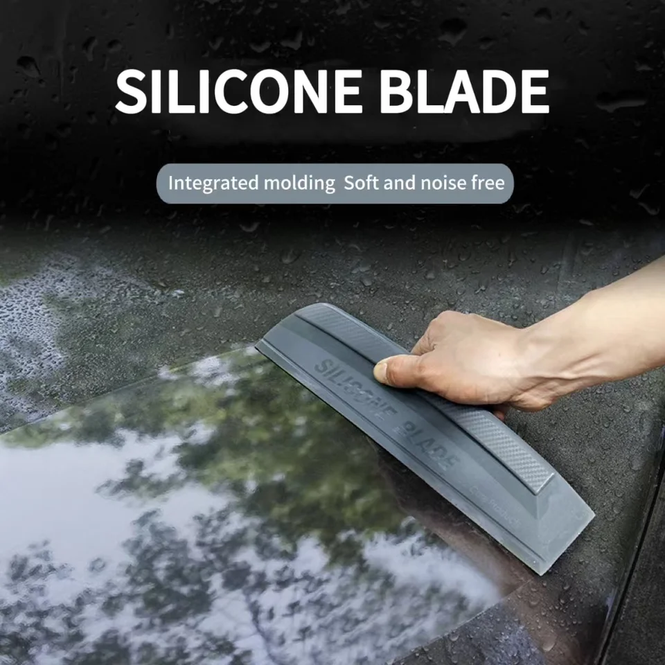 Mäkké silikónové auto okenné okno Handy Squeegee Nefrach Auto sklenené sklenené vodné stierače sušiaca čepeľ Čistá Škrabanie Čistiace náradie