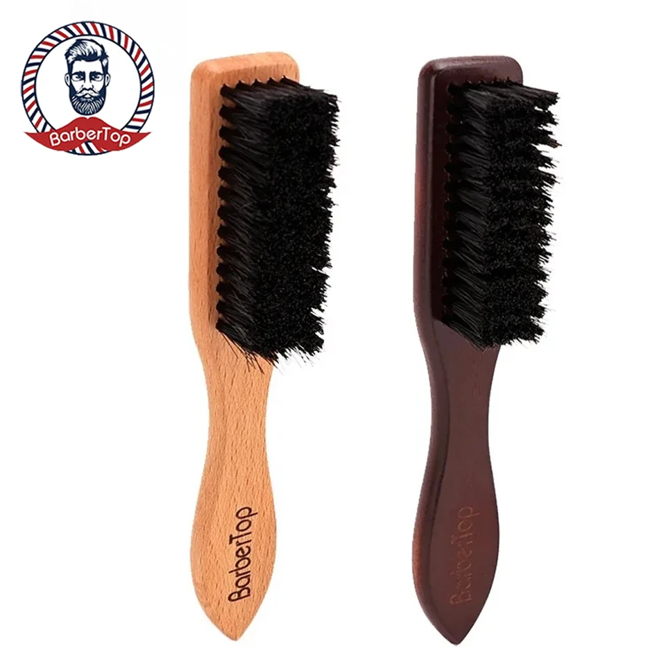 Mäkké čistenie brady Drevená kefa pre salónové vlasy zametacie holenie Kaderné kaderníctvo Barbershop Dodávky Fragmenty