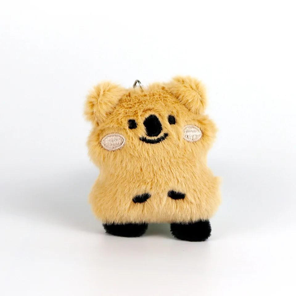 Mäkký kľúče karikatúra medveď prívesok Keychain vŕzganie hračky roztomilé plyšové plyšové kľúče reťaze dekorácie pár priateľov pre deti darček