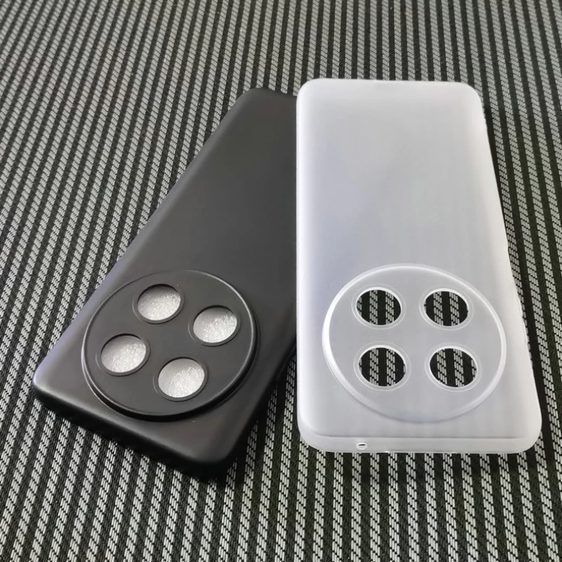 Mäkký puzdro na telefón TPU pre Huawei Nova 13i Matte Frosted Transparent Black Silikone Shell pre Nova13i Nova13i ochranný zadný kryt