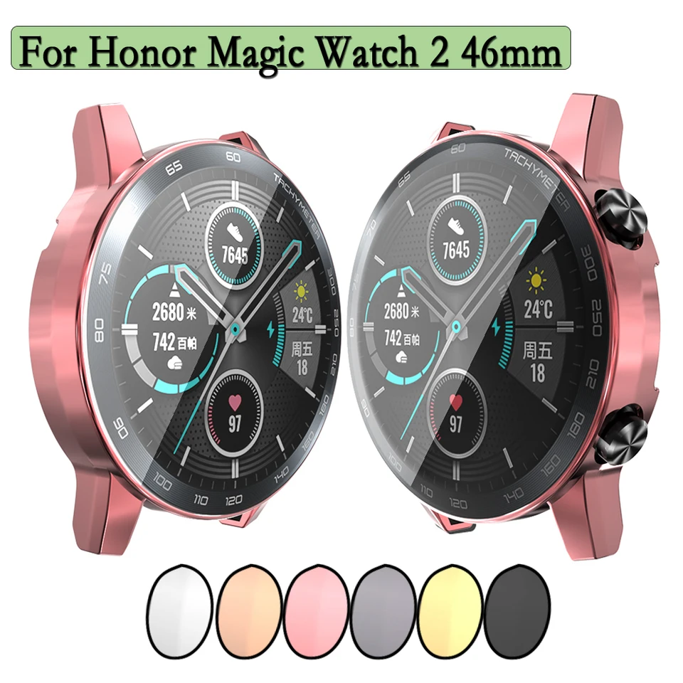 Mäkký puzdro TPU pre Honor Magic Watch 2 46 mm hodinky Ochranná škrupina odolné