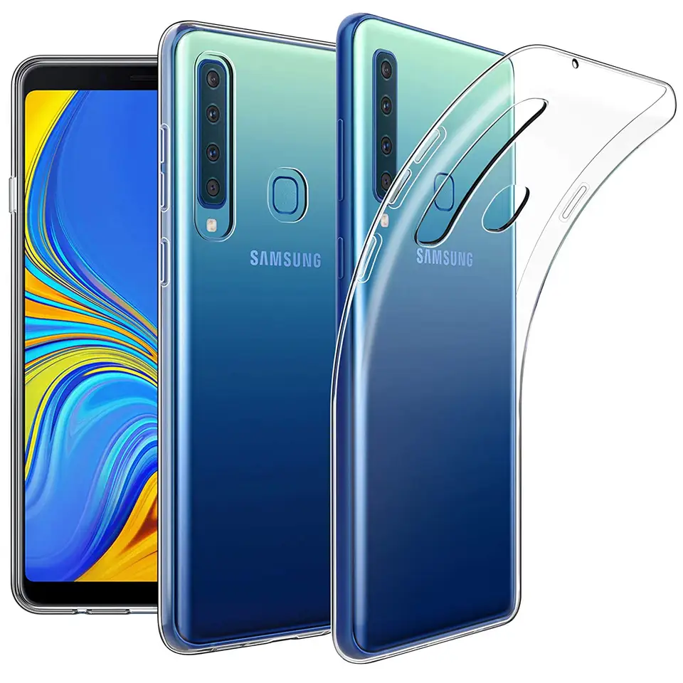 Mäkký silikónový kryt TPU pre Samsung Galaxy A9 2018 A9S Priehľadné puzdrá na telefón 360 Ochranné štíhle gél Coque SM-A920F/DS Armor