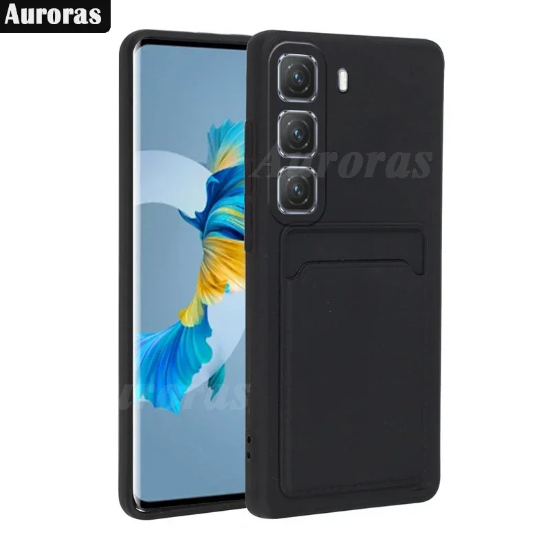 Mäkký silikónový puzdro pre infinix Hot 50 5g Pro 50 50i Hot Hot Holde Wallet Card Cover Telefón Cover Infinix Hot 50i 50 PRO 4G