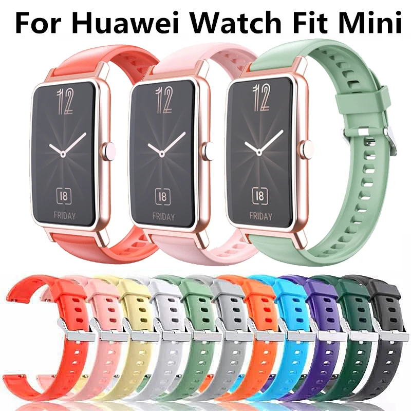 Mäkký silikónový remienok pre huawei hodinky Fit Mini náramok náhradný náramok náramok Adsessories for Huawei hodinky Fit2 remienok