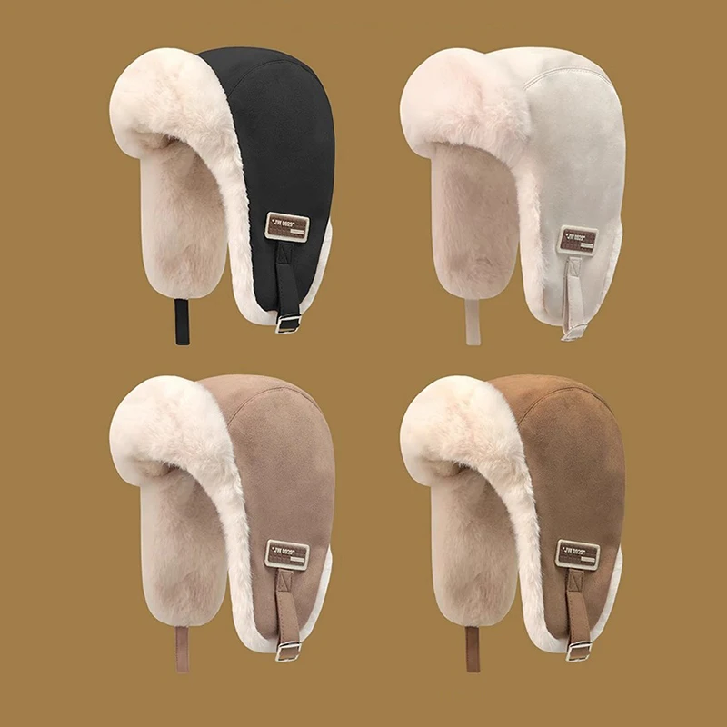 Móda jeseň zima hrubý cyklistický klobúk všestranný klobúk ochrany uší pre mužov Ženy Windproof Cold Proof LEI FENG RAT Darčeky