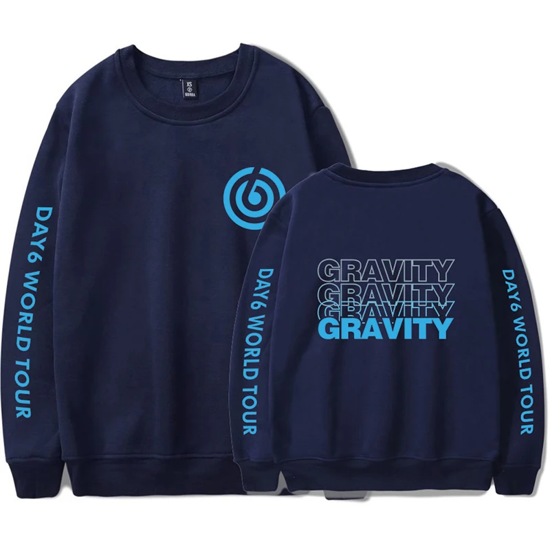 Móda KPOP DAY6 World Tour Gravity Hoodie Pullover Men Dámske mikiny bez capless mikiny neformálne dlhé rukáv