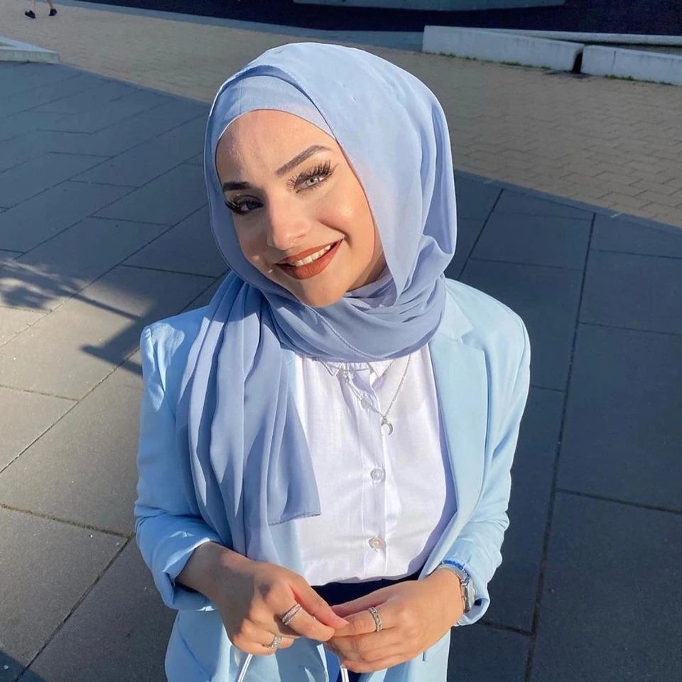 Móda krásna hidžábová šatka hidžáb módne arabské šatky obyčajné šifónové hidžábové šál