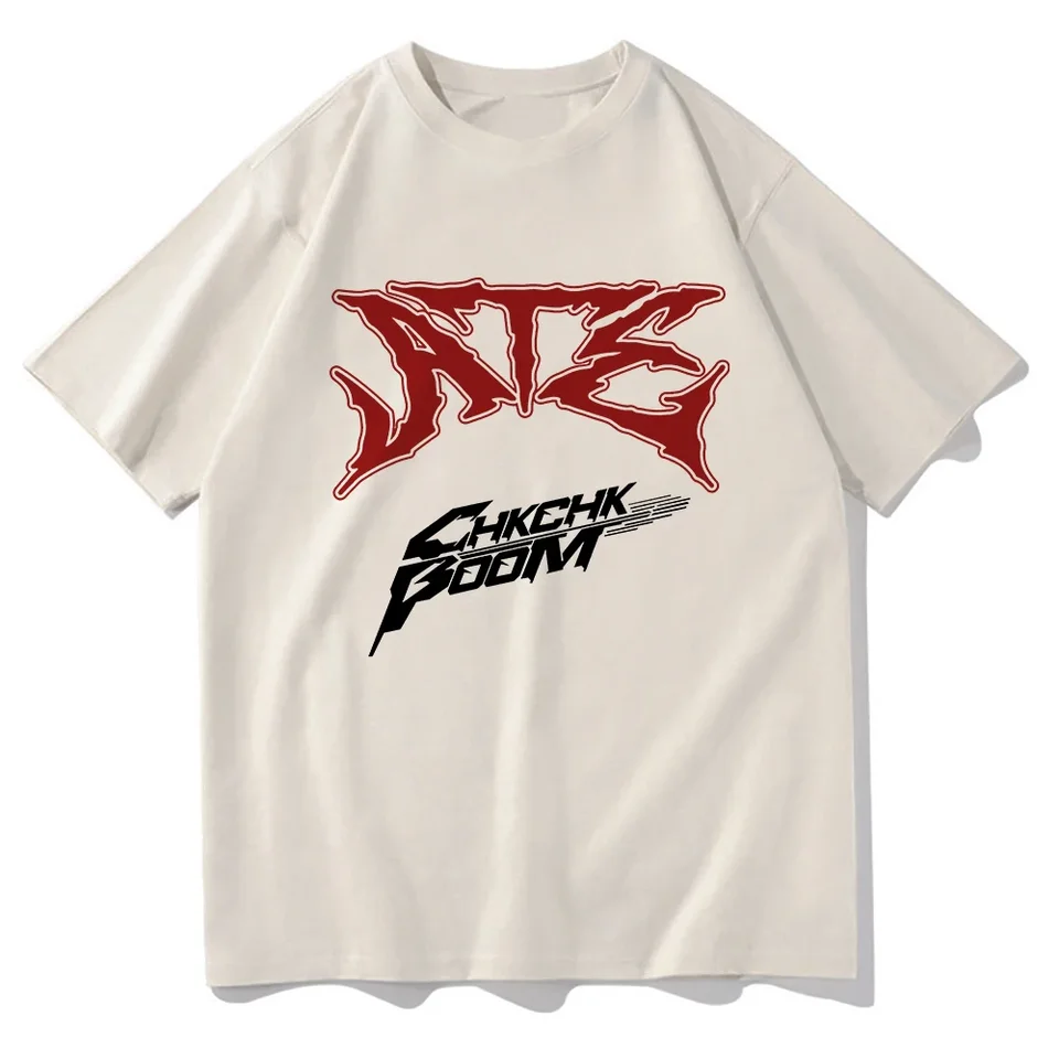 Móda Kórea Hip Hop Tričko Ate chk boom Tees Dámske estetické retro vrcholy vysoko kvalitné bavlnené oblečenie na ulici