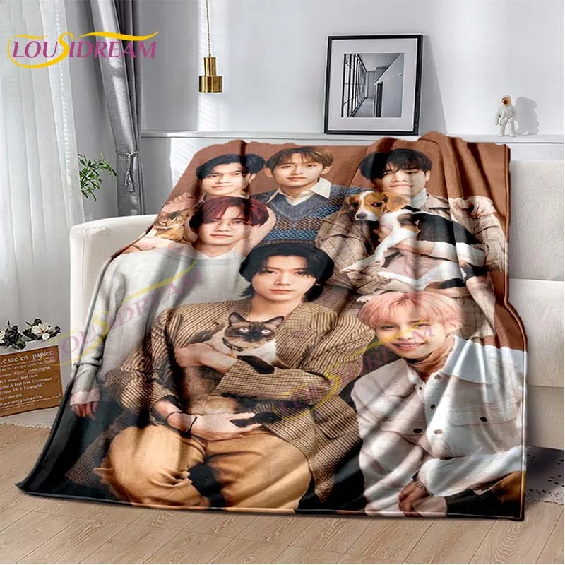 Móda Kórejská chlapčenská skupina prikrývka NCT Dream Deka flanel prikrývka pre posteľnú pohovku Deti a dospelých