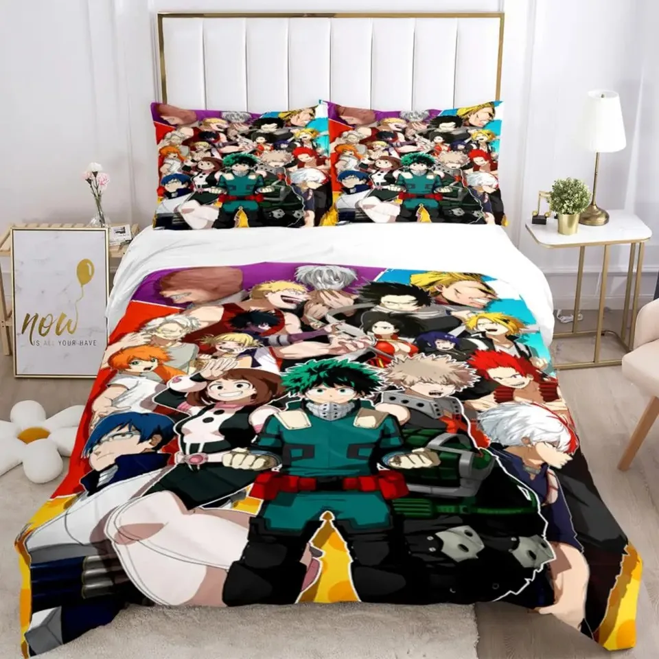 Móda môj hrdina 3D anime tlač trojdielny posteľ Set Fashion Boys alebo dospelí pre postele prikrývky kryty vankúšov posteľná bielizeň set darček