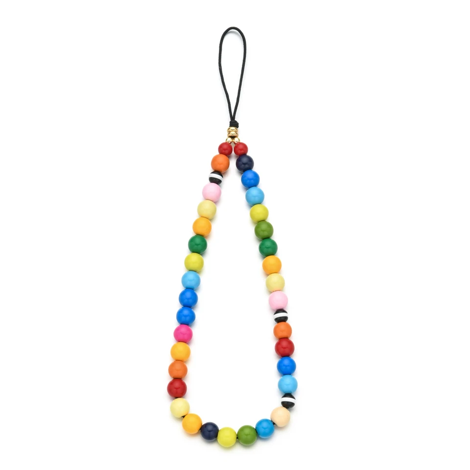 Móda Nový závesný držiak na držiak telefónu kúzlo korálky Lanyard Mobile Chains Telefónne šperky pre ženy visí