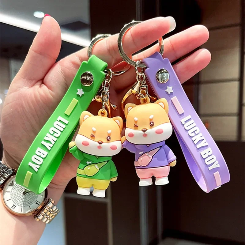 Móda Tiger Doll Keychain Karika