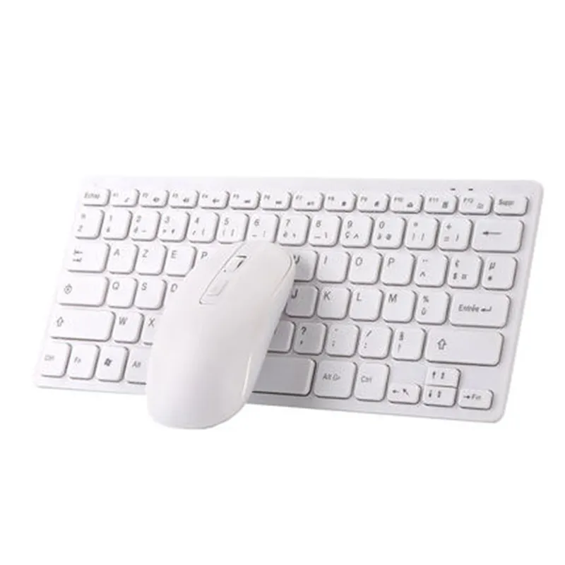 Módna bezdrôtová klávesnica a myš pre MacBook Mac Pro Desktop Laptop Domov Office Klávesnica Azerty francúzske rozloženie
