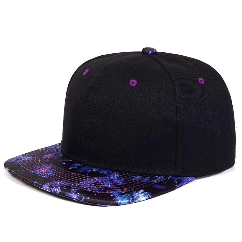 Módna hviezda Sky Hat Brim Baseball Cap Hip Hop Hat Outdoor Snapback Cača