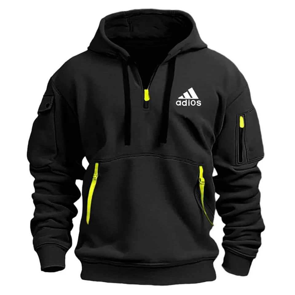 Módna jar a jeseň nových mužských mikín značky oblečenie mikiny multip vreck zips cast európska veľkosť pullover mikiny