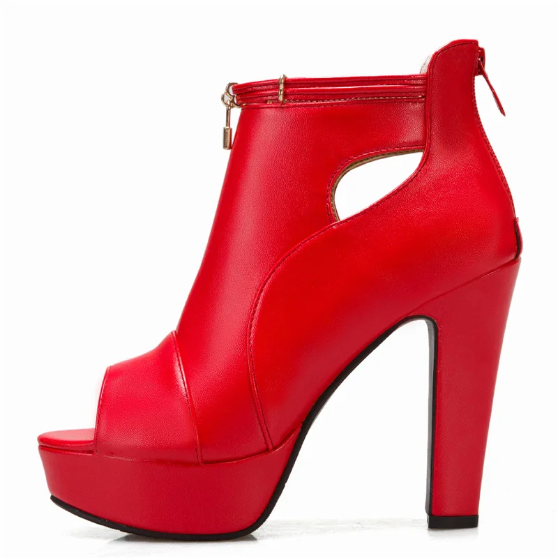 Módna letná topánky pre ženy sandále s vysokými podpätkami Platforma Peep Toe Toe topánky topánky žltá biela modrá párty topánky ženská veľká veľkosť