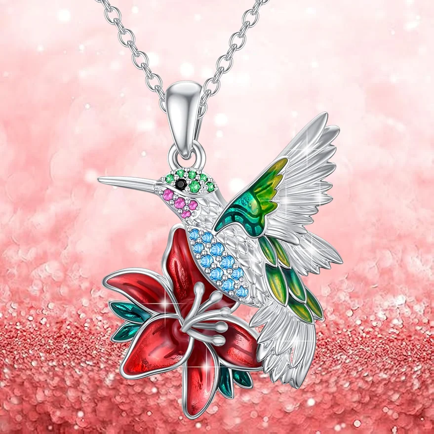 Módna láska Hummingbird náhrdelník ako darček pre šperky pre ženské festivaly a náboženské výročie estetické prívesky