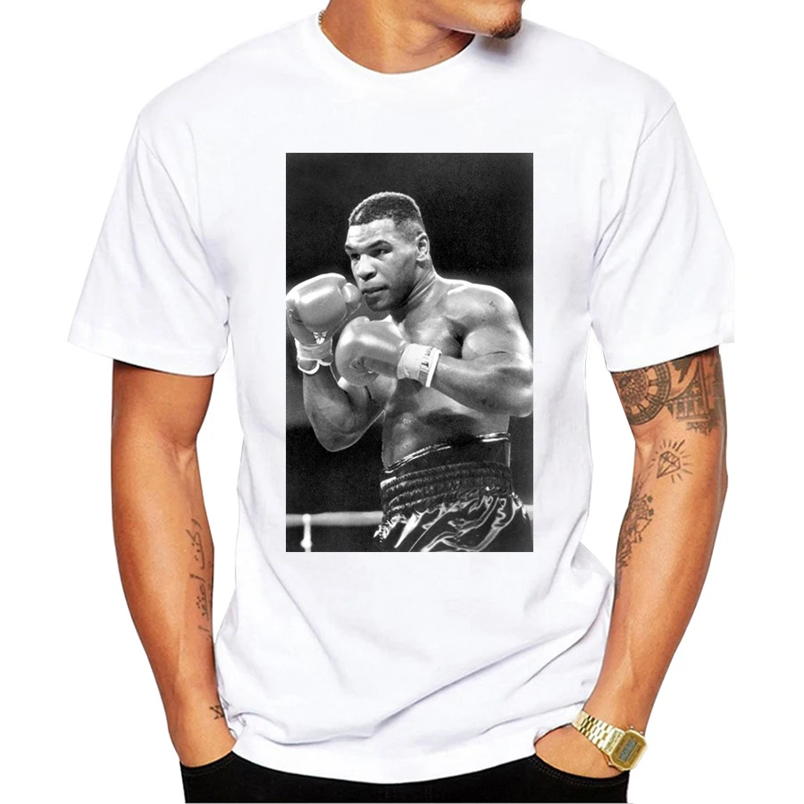 Módna mike Tyson Plagát Vytlačené príležitostné tričko s krátkym rukávom retro populárny dizajn T tričko Hipster cool topy harajuku streetwear