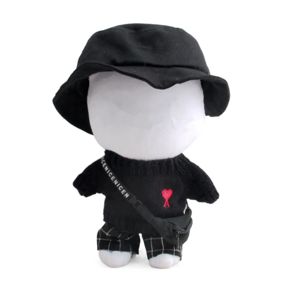 Módna mini 20cm Kórejská idol Doll Doll Plush Hračky odevy džíns Dolls oblečenie roztomilé plyšové bábiky sveter detské hračky