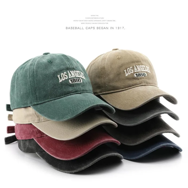 Módna neformálna baseballová čiapka pre ženy Men muž z bavlny mäkké top klobúky unisex Los Angeles výšivka Snapback klobúk turistické čelné kryty