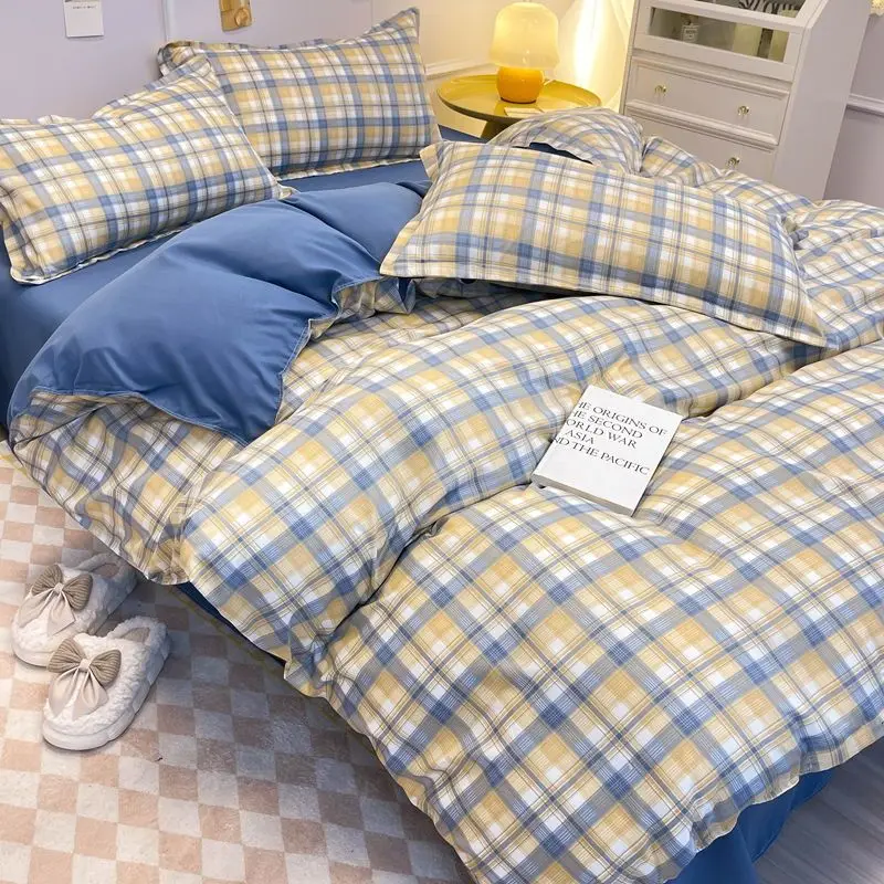 Módna podstielka sada horúca šachovnica chlapci dievčatá single dvojitá kráľovná veľkosť plochej plechu prikrývka prikrývka obliečky na vankúš