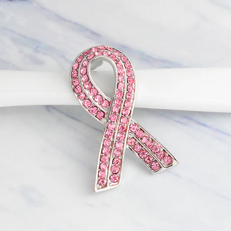 Módna ružová kamienka Ribbon brošňa brošňa Bowtie Symbol PIN ikona Láska HIV a AIDS BADGE SVETAL SVETAL SVETALA LADY BROOBES ŠPECKY