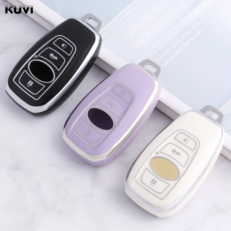 Módna tpu automobilová krytka kryt shell fob pre Subaru Brz Sti Legacy Forester Crosstrek Impreza WRX Ascent Outback Diaľkové ovládanie