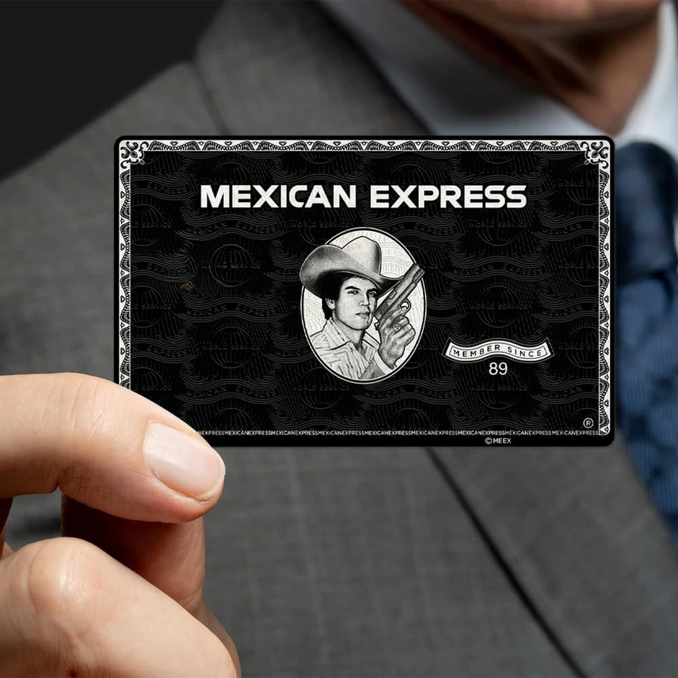 Módna čierna matná mexická expresná nálepka na debetnú kartu pre bankovú kreditnú debetnú kartu Prispôsobené nálepky ochranný kryt