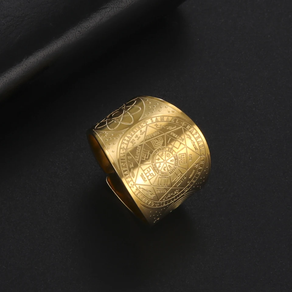 Módna Šalamún Kabala 7 Archanjeli pečať prsteň prsteň prstene Ženy Men muž amulet náboženský talisman osobnosť darček šperky