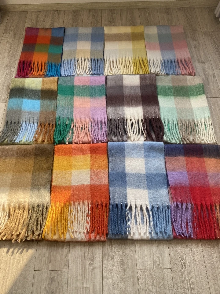 Módne ac štúdiové zimné šatky s značkou Hrubé teplé masívne kapusy luxusné ženské dizajnérske dizajnér Pashmina Shawl Shawl Long Tassel A8