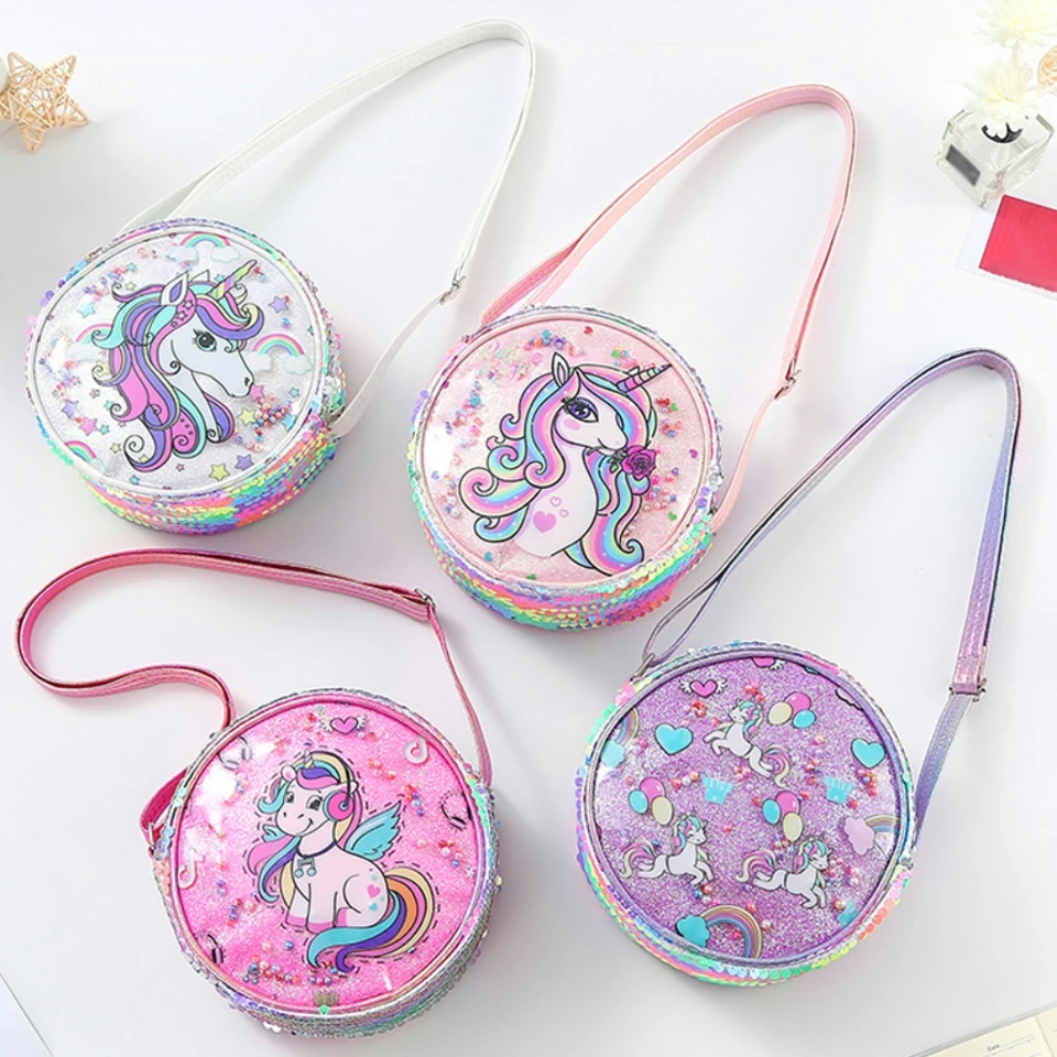 Módne dievčatá dievčatá vrecká na ramene karikatúry Pu Kids Krossbody Bag Keys Coin Coin Capeck kabelka malá princezná posolová taška