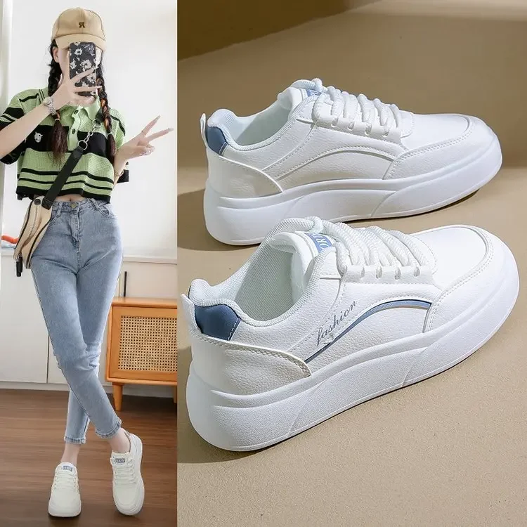 Módne dámske topánky 2024 NOVÝ SUT RUT SOLE BIELA ​​Priedušná platforma Tennis Woman Runing topánky Ženské tenisky Zapatillas