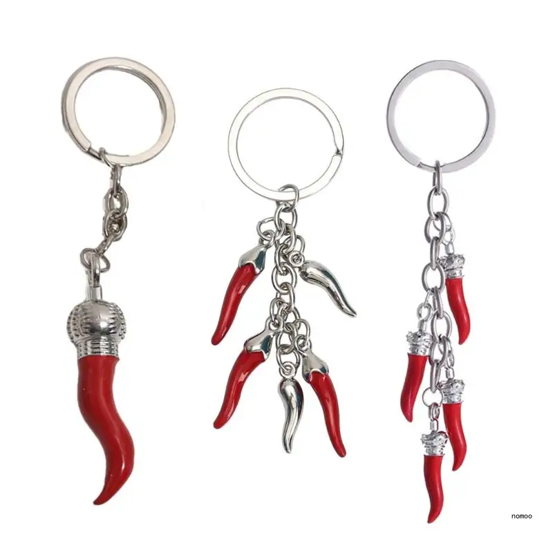 Módne korenie Keychain Štýlová taška kúzlo trvanlivé zliatiny Keyring Dekorácie Unikátny olejový kvapkový efekt kľúčový reťazec