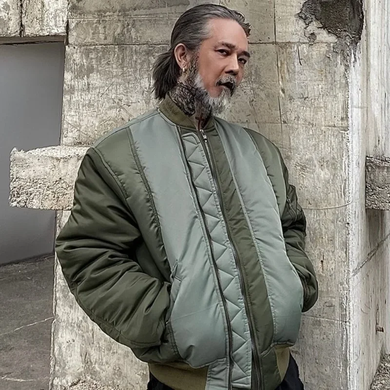 Módne muži MA-1 Air Force Bomber bunda bavlnená krátky kabát Street Trend Jeseň a zima nová varsity baseball dres pánsky bunda