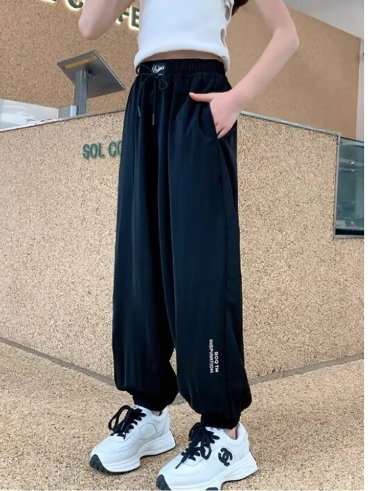Módne nohavice Nové štýlové šnurovacie nohavice Trendy harajuku detské oblečenie dámske dámske príležitostné populárne nohavice všestranné leto