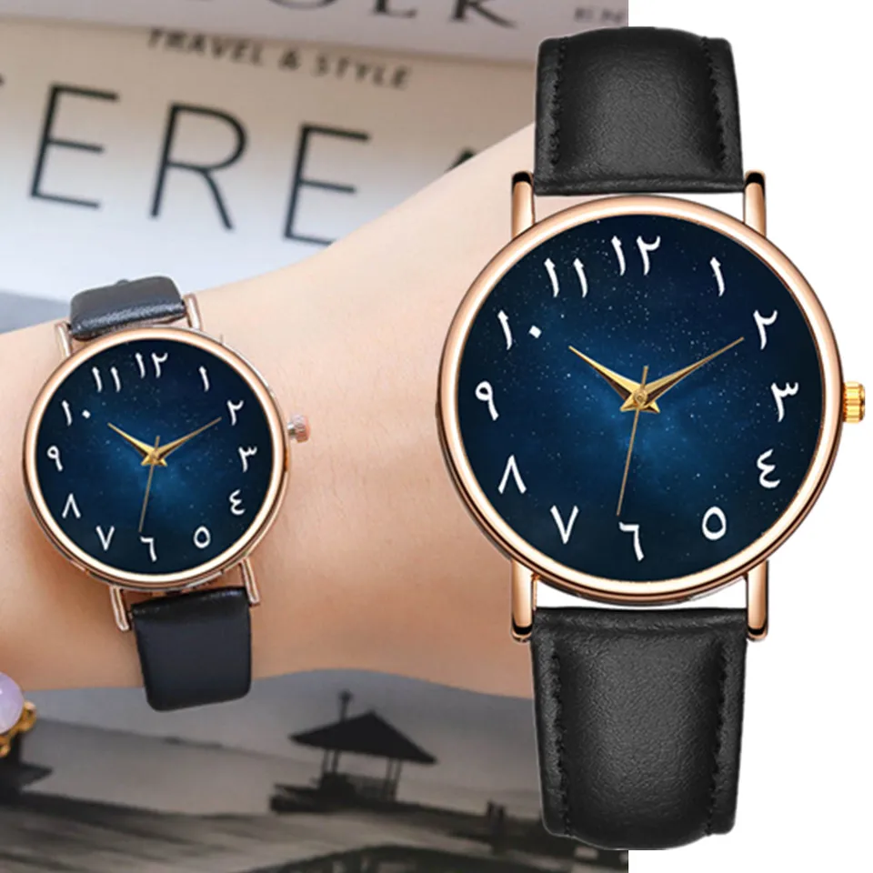 Módne pánske hodinky jednoduché arabské číslice vytáčanie Pánske zápästie Watch Casy Sport Kožená skupina Men Quartz Clock Erkek Kol Saati