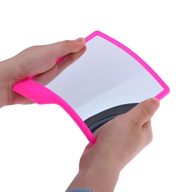 Módne silikónové zrkadlo Self Grips Zrkadlo Smratie odolný voči make -upu sprchovací kút silikón Cestovné toalenie 6 farieb 14,5x16.5x13cm