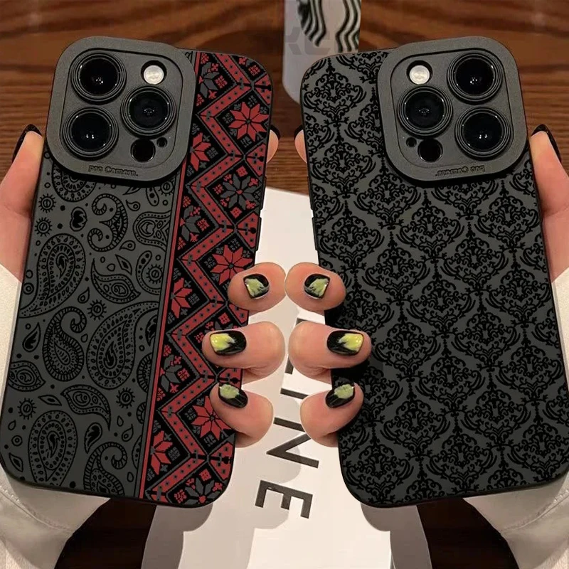 Módne vintage totem Pattern telefónny puzdro pre Oppo Realme 11 10 9 9i 8 8i 7 C55 C53 C35 C31 C20 C21Y C21 C11 PRO 4G 5G Cover Cover