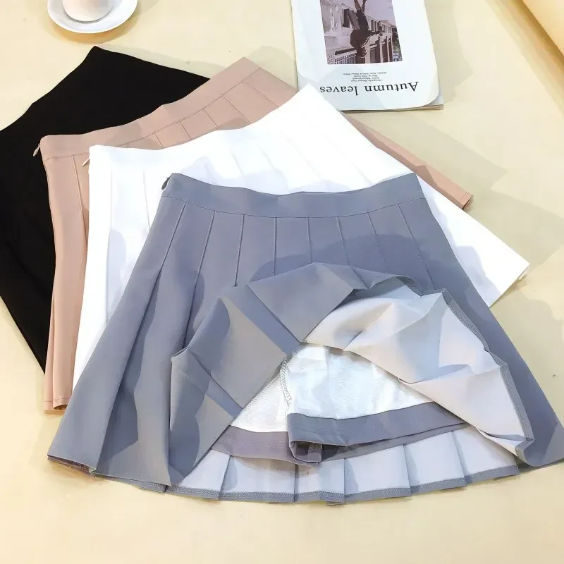 Módne ženy sukňa preppy štýl Plaid sukne s vysokým pásom elegantný študent skladaný sukňa harajuku uniformy dámske dievčatá tanečné sukne